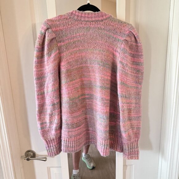 Loveshackfancy Womens Wilford Wool-Blend Boyfriend Cardigan, Pink Size XS - Picture 5 of 5